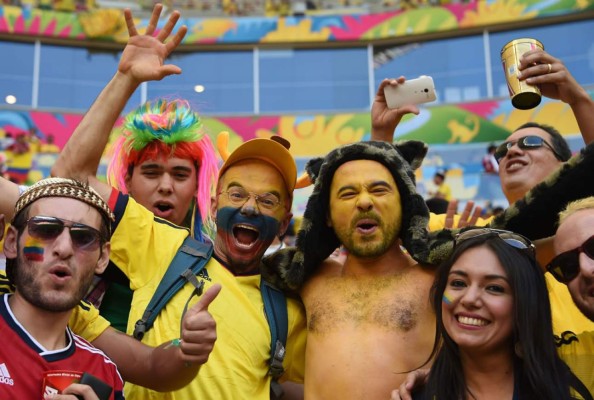 Colombia uniformada para apoyar a la selección en el Mundial
