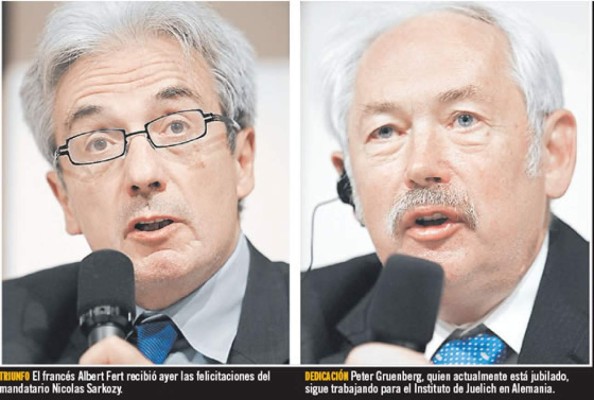 Nobel de física para Fert y Grunberg