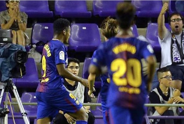 'Choco' Lozano marca en goleada del Barça B ante el Córdoba de Jona Mejía