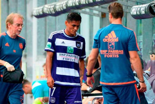 Nájar se lesionó previo a partido del Anderlecht