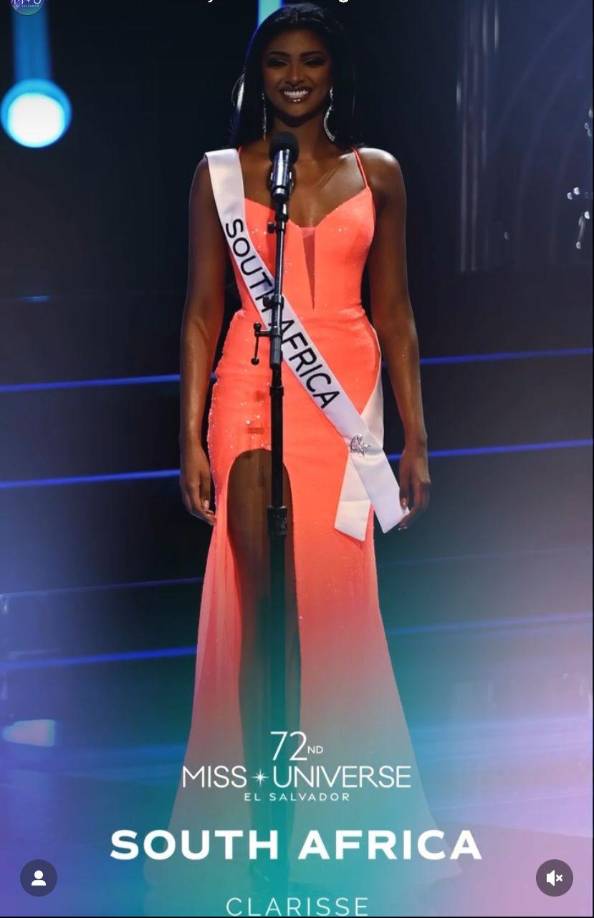 Miss South Africa.