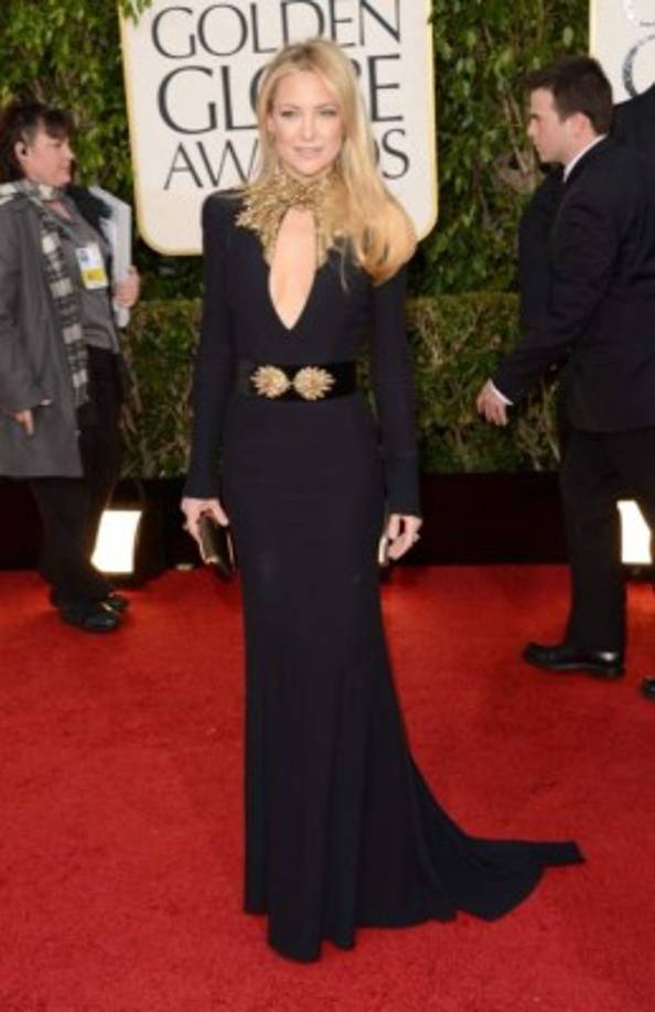 Kate Hudson en un Alexander McQueen en los Golden Globes 2013.