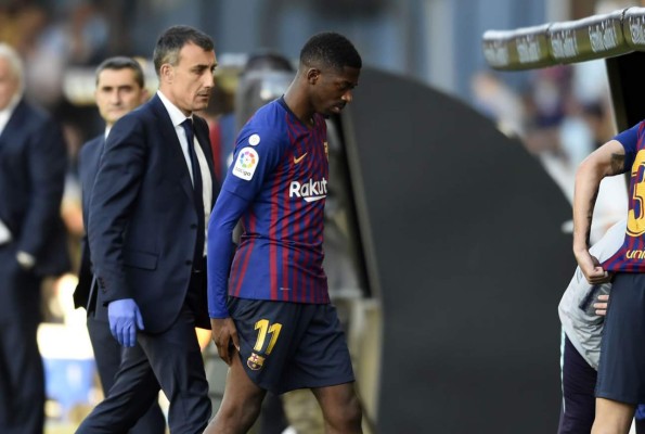 Dembélé es baja ante Liverpool y podría decir adiós a la temporada