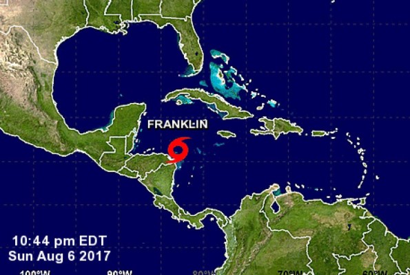 Tormenta tropical Franklin se forma frente a Honduras