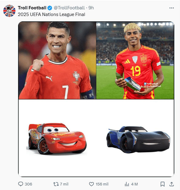 Memes humillan a Lamine Yamal tras perder la final de la Nations League