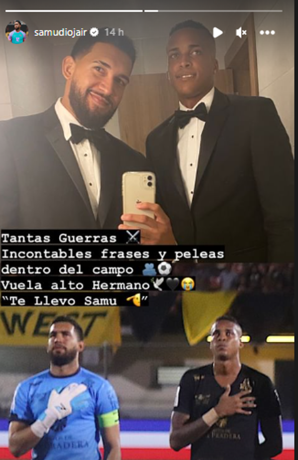 El arquero de Marathón, César Samudio se pronunció tras la trágica noticia: “Tantas guerras. Incontables frases y peleas dentro del campo. Vuela alto hermano”. 