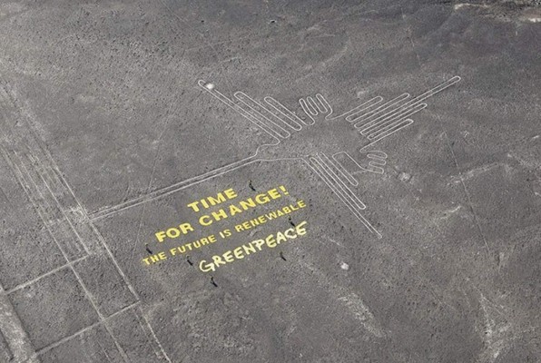 Greenpeace daña Patrimonio de la Humanidad en Perú