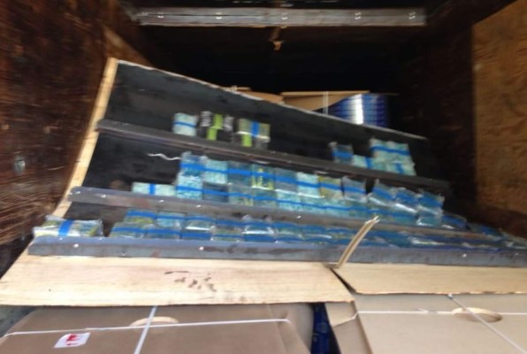 Incautan en San Pedro Sula droga en rastra que venía desde Costa Rica