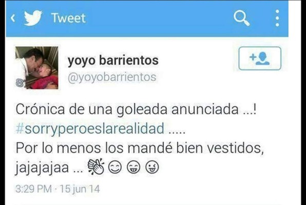 Diseñador de la Selección de Honduras se mete en problemas por tuit