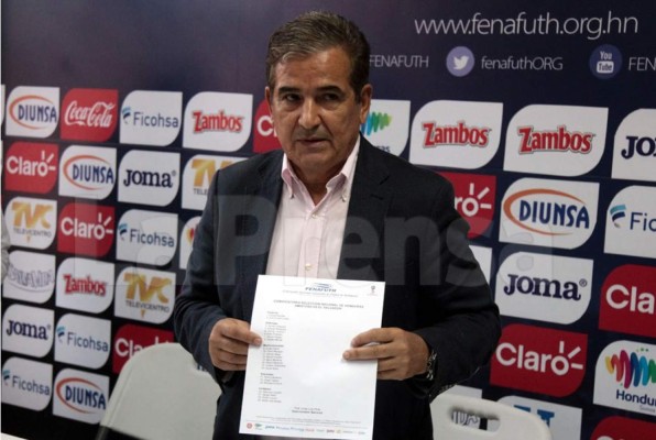 Jorge Luis Pinto dio a conocer nueva convocatoria de Honduras