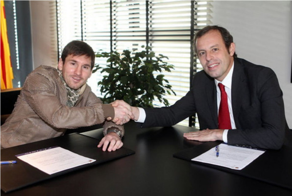 Rosell: 'Mientras sea presidente del Barça es imposible que Messi salga'