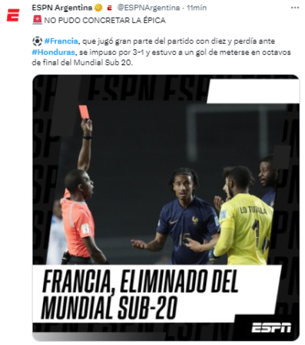 Señalan al culpable: Enfado tras eliminación de Honduras del Mundial Sub-20