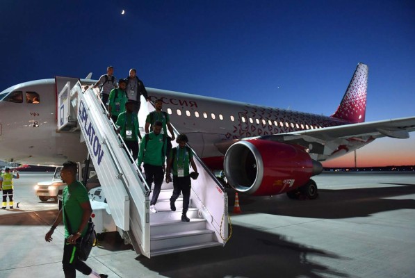 Fuego y temor hubo en el avión que transporta a la selección de Arabia Saudita