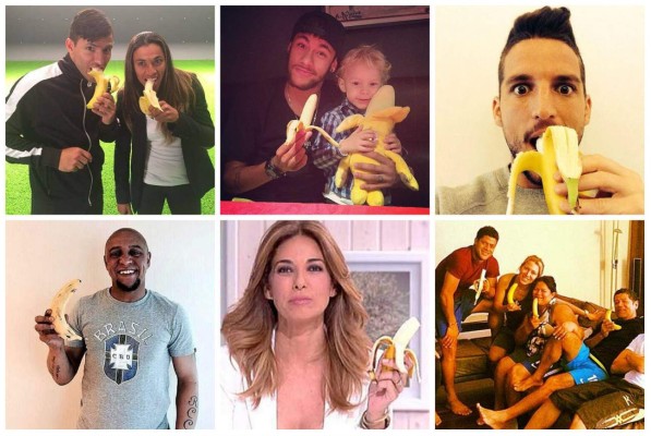 Las redes sociales se llenan de bananos en apoyo a Dani Alves