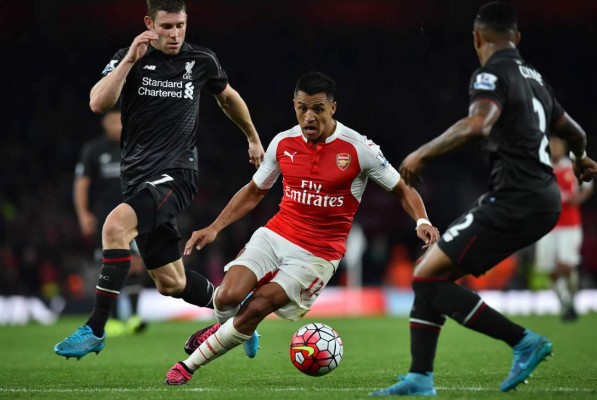 Arsenal y Liverpool empataron en vibrante juego