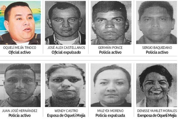 Ocho acusados en caso de oficial siguen prófugos