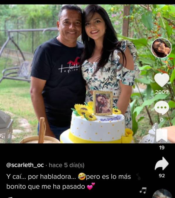 Esta es la publicación que hizo Scarleth Ordoñez en su TikTok en donde dio detalles de su relación con Dani Turcios.