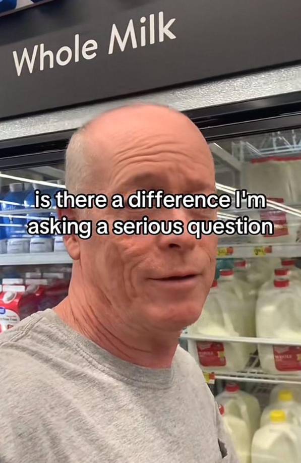 El video comenzó con una pregunta de otro usuario de TikTok sobre por qué la leche Great Value es más económica. 
