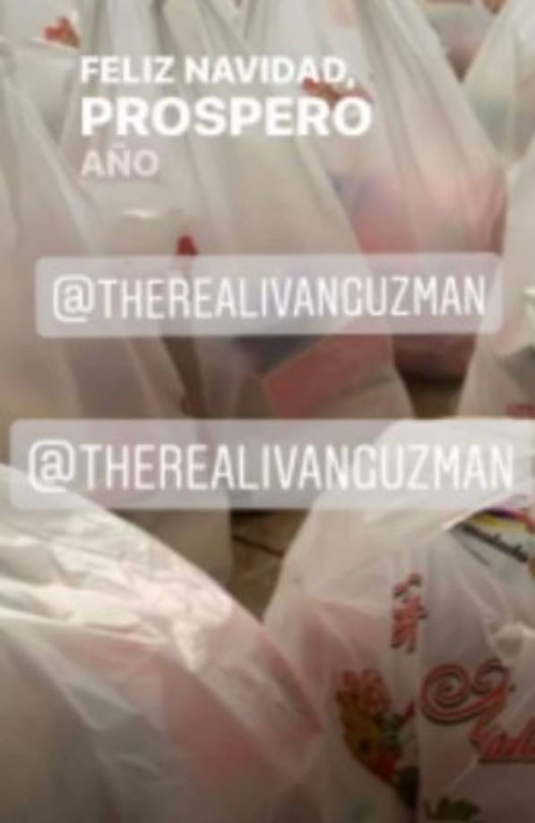 'El Chapito' presumió en su cuenta de Instagram los regalos que otorgó a las familias necesitadas de la región.