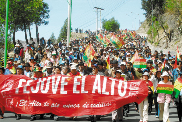 'Evo conduce a Bolivia hacia una guerra civil”