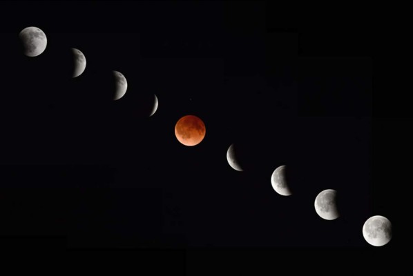 El eclipse de luna roja cautivó a toda Honduras