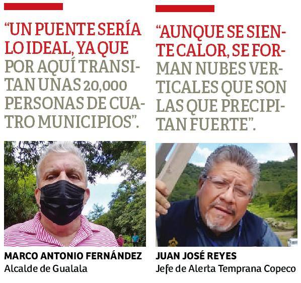 $!En alerta por crecida del río Ulúa; primeros daños en Santa Bárbara