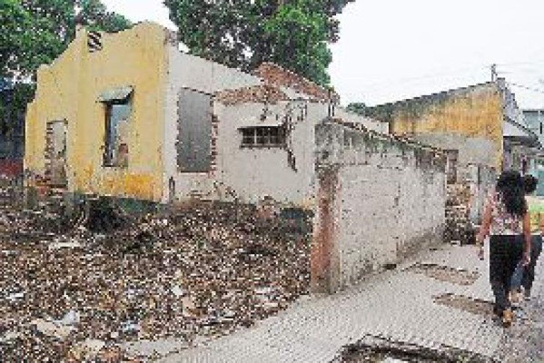 Casa abandonada, refugio de vagabundos