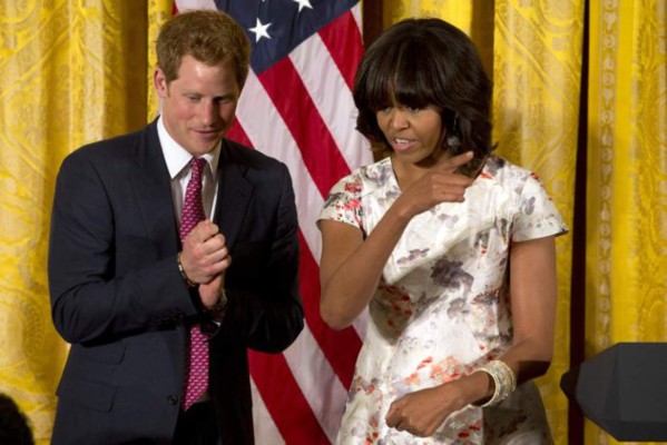 El príncipe Harry se reúne con Michelle Obama