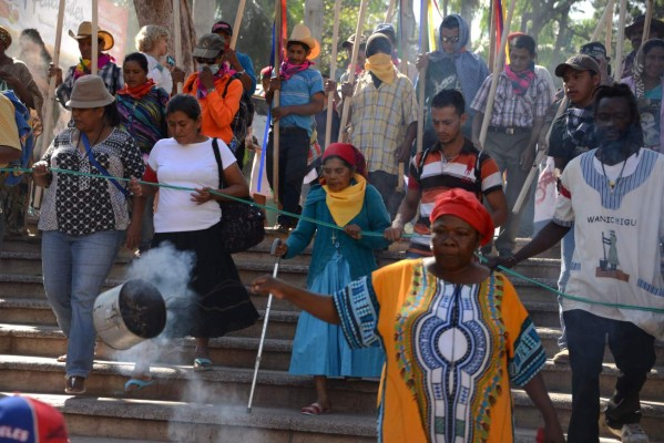 El Copinh se moviliza exigiendo justicia para Berta Cáceres