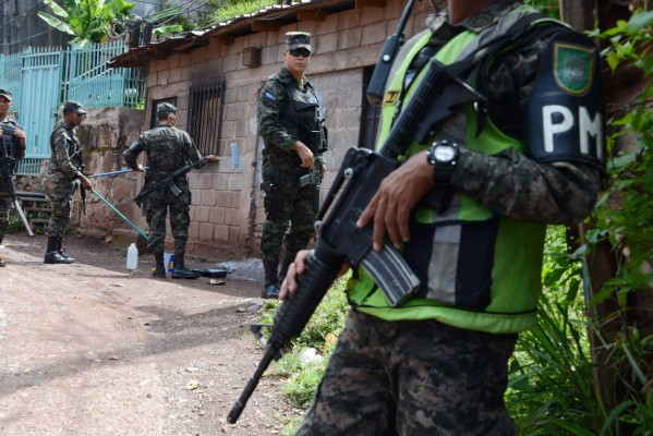 Militares hondureños borran las huellas de los pandilleros