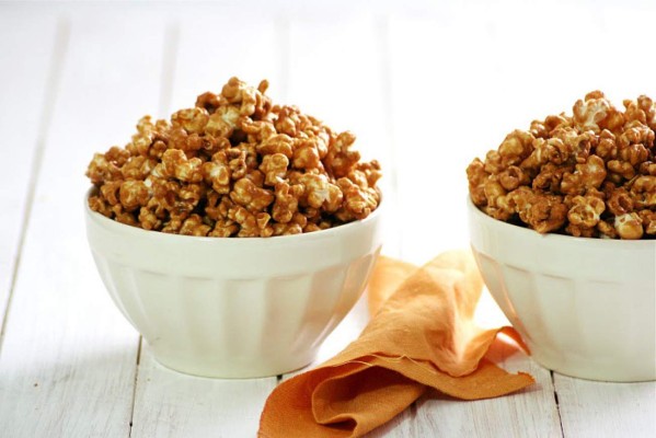 Palomitas de maíz con caramelo