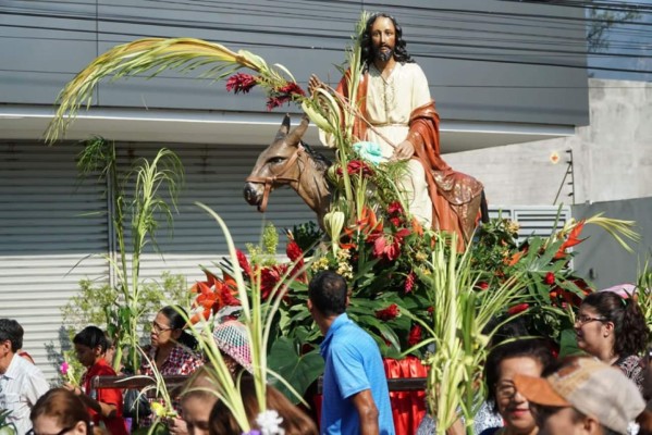 Feligresía católica sampedrana celebra con fervor el Domingo de Ramos