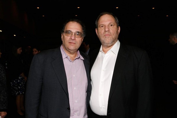 NEW YORK - NOVEMBER 16: Producer Bob Weinstein and producer Harvey Weinstein attends the New York premiere of Dimension Films' 'The Road' at Clearview Chelsea Cinemas on November 16, 2009 in New York City. (Photo by Mark Von Holden/Getty Images for Dimension Films)