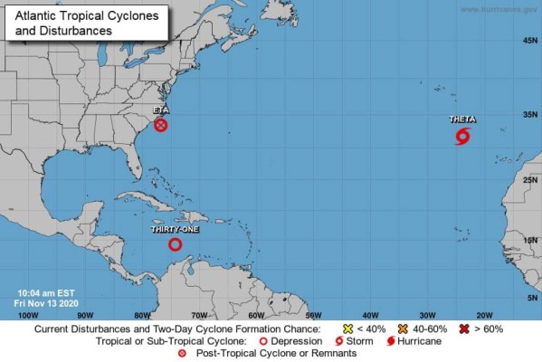 Iota ya es depresión tropical y se pronostica huracán para Honduras