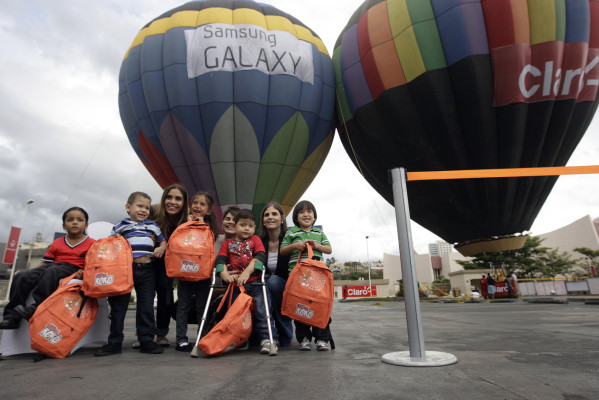 Niños Teletón de Honduras pasean en globos aerostáticos