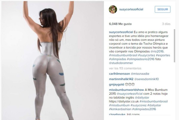 Suzy Cortéz desbanca a Kim Kardashian posando sin ropa