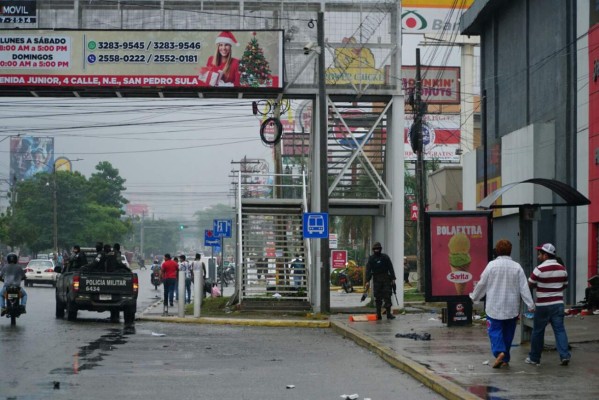 Ola de saqueos sacude comercios de San Pedro Sula