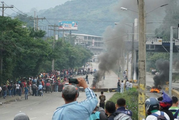 Imágenes: Graves daños dejan protestas en Honduras