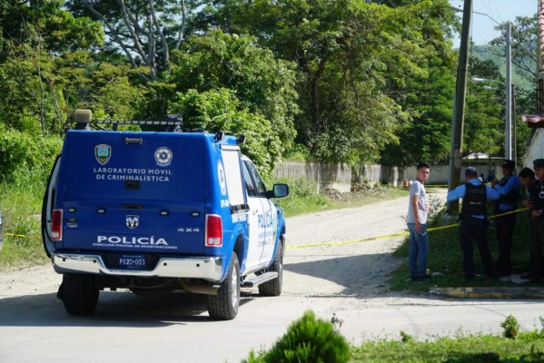 Hallan un cadáver en la colonia Palma Real de San Pedro Sula