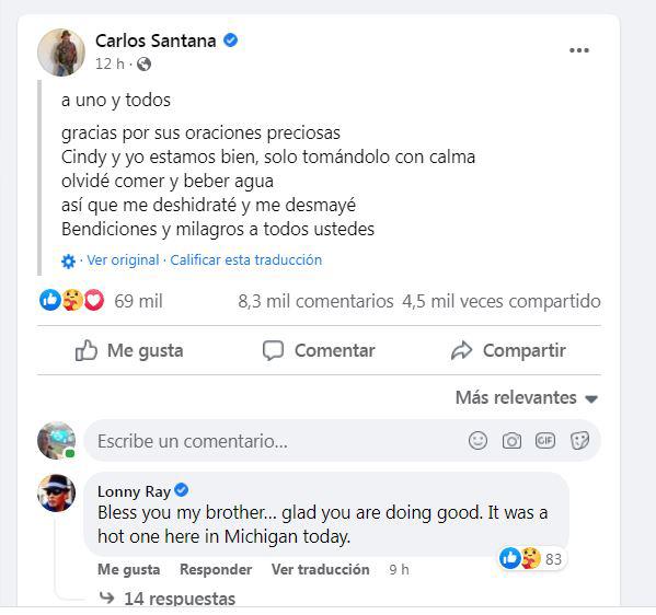 El artista mexicano se pronunció en sus redes sociales, y agradeció el apoyo de sus fans.