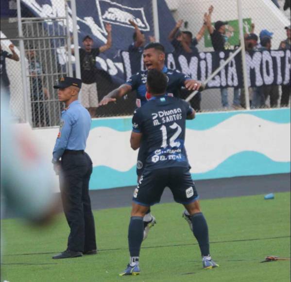 Era una fiesta total por parte de los futbolistas de Motagua en la tercera jornada del Apertura 2023. 