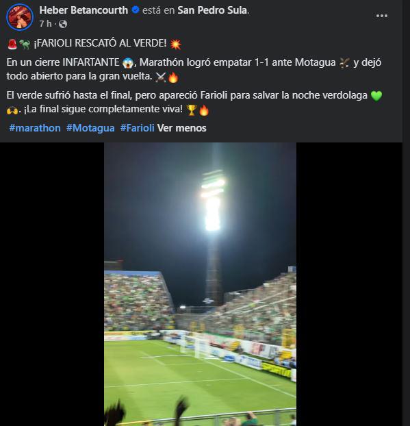 Prensa reacciona tras la final Marathón vs Motagua y esto dicen de Farioli