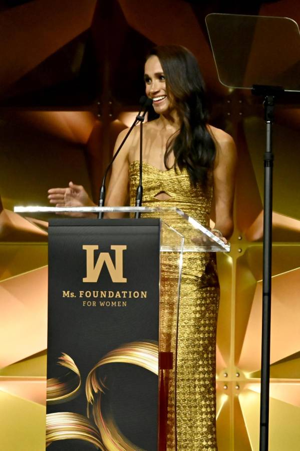 Meghan Markle durante los premios Ms. Foundation Women of Vision Awards, el pasado 16 de mayo en Nueva York. Fue luego de este evento que Harry y Meghan supuestamente fueron “perseguidos” por los paparazzi.
