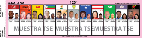 Papeletas alcaldías