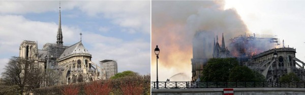 La estructura de la catedral de Notre Dame de París 'está a salvo'