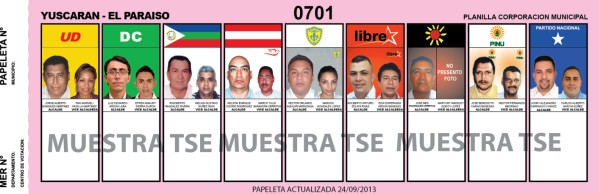 Papeletas alcaldías