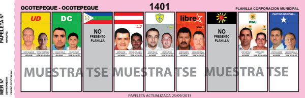 Papeletas alcaldías