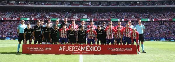 Atlético entrega donativo de 50 mil euros para afectados por sismos en México