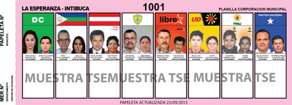 Papeletas alcaldías