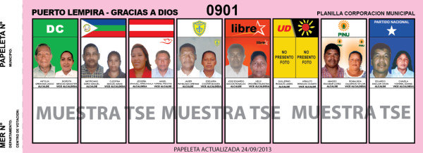 Papeletas alcaldías